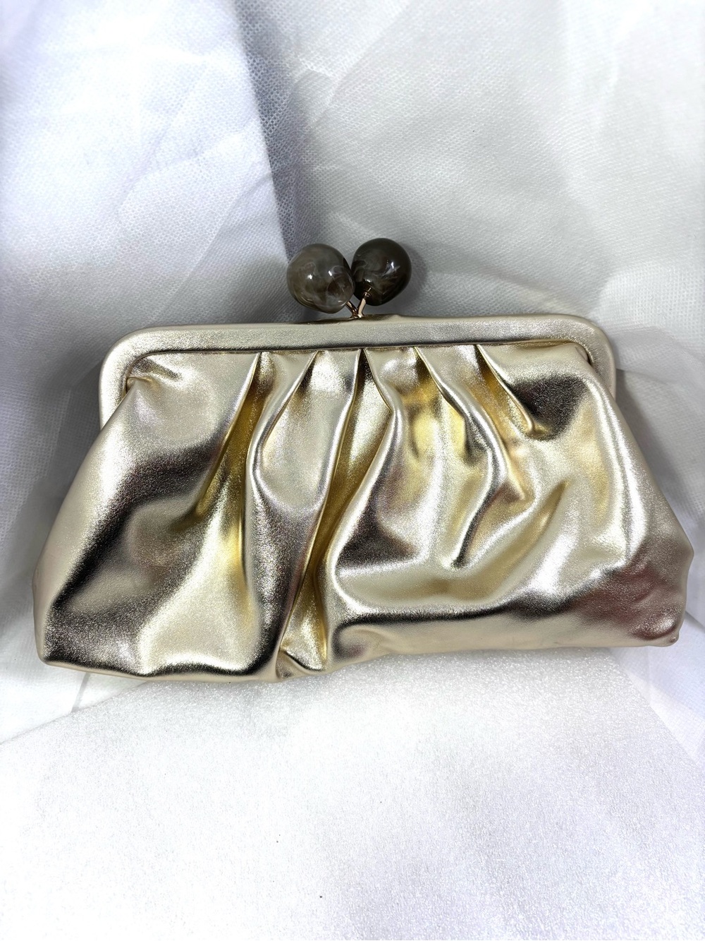 Steve Madden BMarisol Gold Clutch.